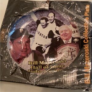 Bill Mazeroski 2001 collectible plate